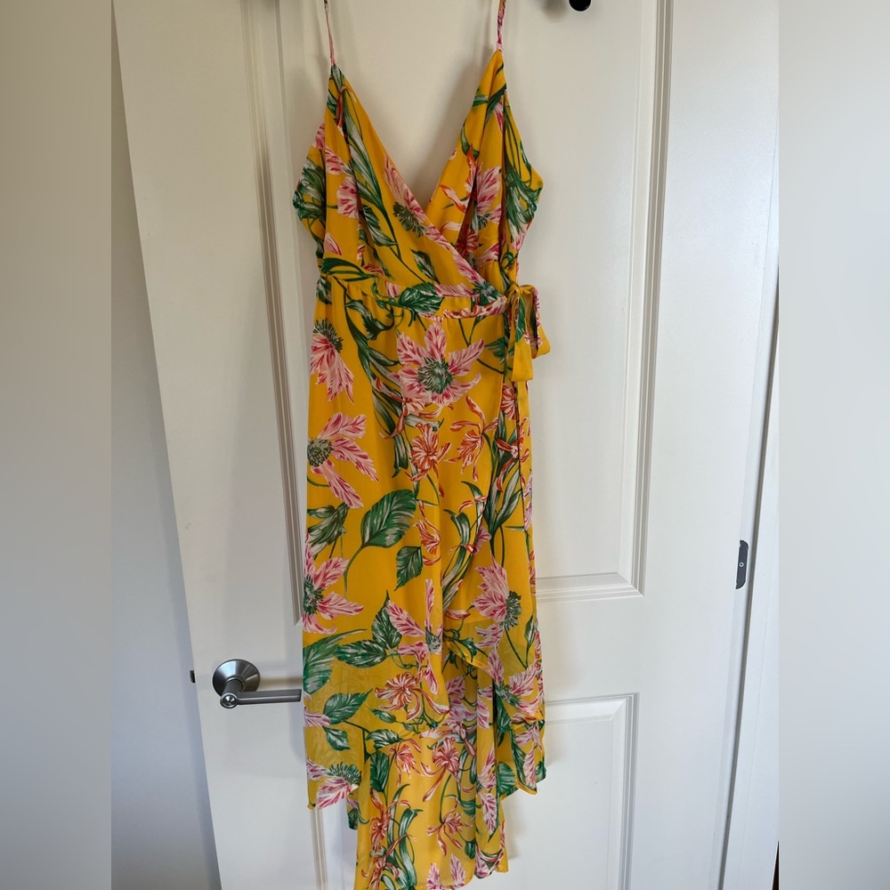 Yellow floral dress